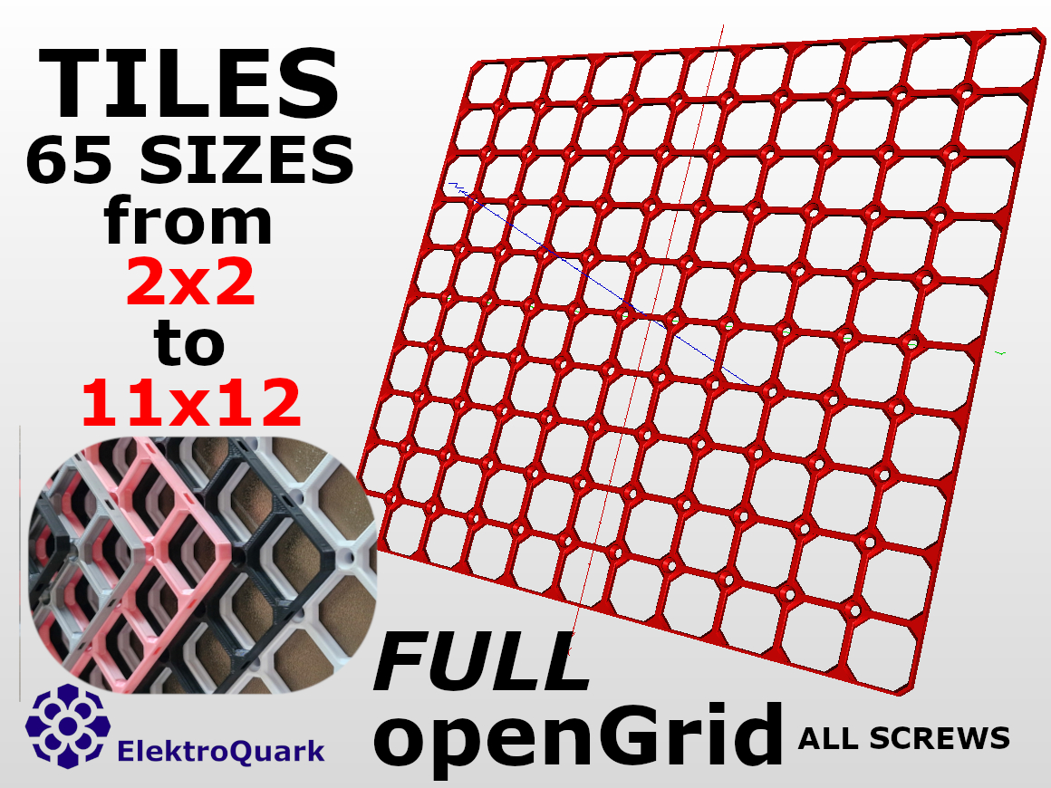 openGrid — The Universal Base Grid for 3D-Printed Storage — Hands On Katie
